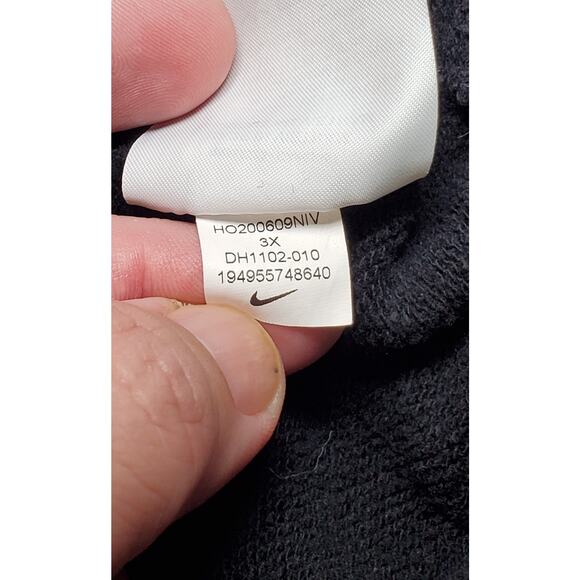 Nike Sportswear Sz 3X Essential Women's Plus Force Hoodie DH1102-010 Black Ca16 - Picture 7 of 9